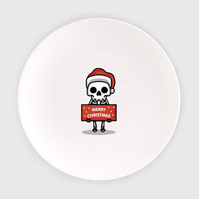 Тарелка с принтом Merry Christmas joke в Тюмени, фарфор | диаметр - 210 мм
диаметр для нанесения принта - 120 мм | holiday | joke | merry christmas | new year | poster | skeleton | skull | новый год | постер | праздник | рождество | скелет | череп | шутка