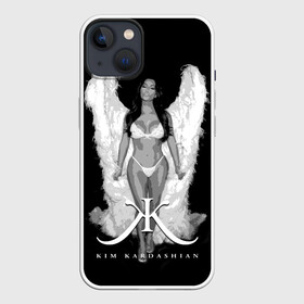 Чехол для iPhone 13 с принтом Ким Кардашьян в Тюмени,  |  | angel | armenian | bikini | celebrity | kardashian family | kim kardashian | white wings | ангел | армянка | белые крылья | бикини | знаменитость | ким кардашьян | семейство кардашьян