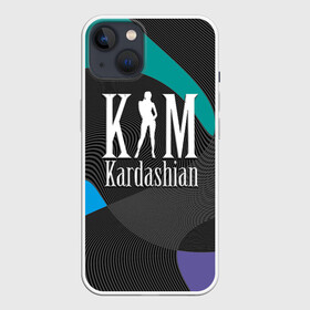 Чехол для iPhone 13 с принтом Ким Кардашьян в Тюмени,  |  | clothing style | emblem | fashion brand | graphic design | kim kardashian | lines | графический дизайн | ким кардашьян | линии | модный брэнд | стиль одежды | эмблема