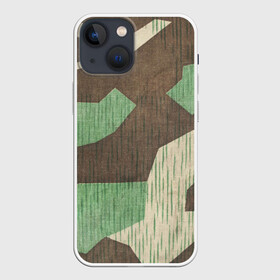 Чехол для iPhone 13 mini с принтом Splittertarnmuster в Тюмени,  |  | army | beige | brown | camouflage | green | khaki | military | rhombuses | spots | армейский | бежевый | зелёный | камуфляж | коричневый | милитари | пятна | ромбы | хаки