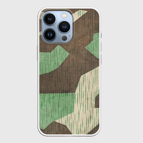 Чехол для iPhone 13 Pro с принтом Splittertarnmuster в Тюмени,  |  | army | beige | brown | camouflage | green | khaki | military | rhombuses | spots | армейский | бежевый | зелёный | камуфляж | коричневый | милитари | пятна | ромбы | хаки