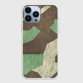 Чехол для iPhone 13 Pro Max с принтом Splittertarnmuster в Тюмени,  |  | army | beige | brown | camouflage | green | khaki | military | rhombuses | spots | армейский | бежевый | зелёный | камуфляж | коричневый | милитари | пятна | ромбы | хаки