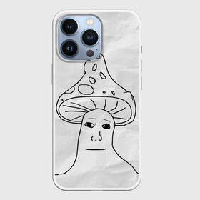 Чехол для iPhone 13 Pro с принтом Шрумджек | Shroomjak | Мем в Тюмени,  |  | Тематика изображения на принте: kys | meme | shroomjak | вояка | гриб | мем | человек гриб | шрум джек | шрумджек