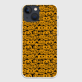 Чехол для iPhone 13 mini с принтом Хэллоуинские Тыквы в Тюмени,  |  | halloween | holiday | pumpkin | samayn | vampire | zombie | вампир | ведьма | вечеринка | день всех святых | зомби | карнавал | маскарад | мертвец | оборотень | привидение | самайн | светильник джека | страшный джек | труп