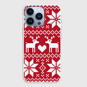 Чехол для iPhone 13 Pro с принтом Пиксельные рождественские олени в Тюмени,  |  | арт | большие цветы | большой цветок | вязаный рисунок | вязь | новый год | олени | олень | рисунок | рождество | сердечко | сердце | снег | снежинка | снежинки | цветок | цветы