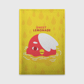 Обложка для автодокументов с принтом Sweet lemonade в Тюмени, натуральная кожа |  размер 19,9*13 см; внутри 4 больших “конверта” для документов и один маленький отдел — туда идеально встанут права | digital toys | gamer | games | helicopter taxi | pets | toca boca | toca hair salon | toca kitchen | toca life | toca life city | toca life worl | toca tea party | video games | игры