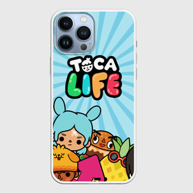 Чехол для iPhone 13 Pro Max с принтом Toca boca life в Тюмени,  |  | Тематика изображения на принте: digital toys | gamer | games | helicopter taxi | pets | toca boca | toca hair salon | toca kitchen | toca life | toca life city | toca life worl | toca tea party | video games | игры