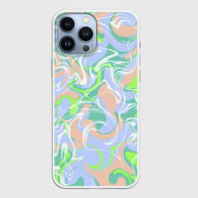 Чехол для iPhone 13 Pro Max с принтом Разноцветные разводы красок в Тюмени,  |  | абстракция | зелёный | пар | пятна | разводы | розовый | сиреневый | фиолетовый | цвета | цветные пятна | цветные разводы