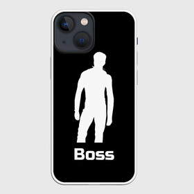 Чехол для iPhone 13 mini с принтом Boss of the gym on black в Тюмени,  |  | boss | boss of the gym | darkholme | gachi | gachimuchi | gym | jabroni | van | босс | вэн | гачи | качалка