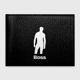 Обложка для студенческого билета с принтом Boss of the gym on black в Тюмени, натуральная кожа | Размер: 11*8 см; Печать на всей внешней стороне | Тематика изображения на принте: boss | boss of the gym | darkholme | gachi | gachimuchi | gym | jabroni | van | босс | вэн | гачи | качалка