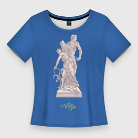 Женская футболка 3D Slim с принтом CMbYN скульптура Тимоти Шаламе Арми Хаммер в Тюмени,  |  | armie hammer | call me by your name | cmbyn | sculpture | timothee chalamet | арми хаммер | назови меня своим именем | скульптура | тимоти шаламе