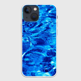 Чехол для iPhone 13 mini с принтом Голубая Вода (Текстура) в Тюмени,  |  | blue | ocean | pool | sea | бассейн | вода | волны | лето | море | океан | текстура | узоры