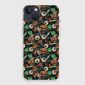 Чехол для iPhone 13 с принтом Счастливого Хэллоуина в Тюмени,  |  | halloween | holiday | pumpkin | samayn | vampire | zombie | вампир | ведьма | вечеринка | день всех святых | зомби | карнавал | маскарад | мертвец | оборотень | привидение | самайн | светильник джека | страшный джек | труп