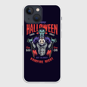 Чехол для iPhone 13 mini с принтом Вампир в Тюмени,  |  | halloween | holiday | pumpkin | samayn | vampire | zombie | вампир | ведьма | вечеринка | день всех святых | зомби | карнавал | маскарад | мертвец | оборотень | привидение | самайн | светильник джека | страшный джек | труп