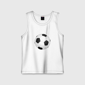 Детская майка хлопок с принтом Футбольный мяч в Тюмени,  |  | мяч | мячи | мячик | мячики | футбол | футбольные | футбольный