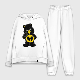 Женский костюм хлопок Oversize с принтом Wu Tang Bear в Тюмени,  |  | bear | black | gza | hip hop | method man | music | new york | odb | old school | rap | rza | wu tang | wu tang clan | аудио | винил | ву тэнг | граффити | диджей | кассета | медведь | микрофон | музыка | нью йорк | пластинка | рэп | рэпер | х