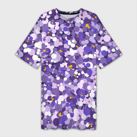Платье-футболка 3D с принтом Анютины глазки узор в Тюмени,  |  | абстрактные цветы | абстракция | красивые цветы | розовые цветы | розовый цветок | сиреневые цветы | сиреневый цветок | стилизация | фиолетовые цветы | фиолетовый цветок | цветок | цветы