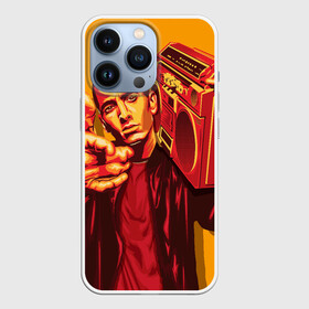 Чехол для iPhone 13 Pro с принтом Эминем с бумбоксом в Тюмени,  |  | eminem | hip hop | rap | rep | исполнители | исполнитель | маршал мэтерс | музыка | реп | эминем | эминэм