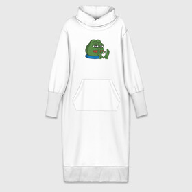 Платье удлиненное хлопок с принтом pepe, pepe love, пепе лов в Тюмени,  |  | frog pepe | happy | happy new year | mem | meme | peepo | pepe | pepe love | pepelove | twitch | лове | лягушка пепе | лягушонок | лягушонок пепе | пепе лов