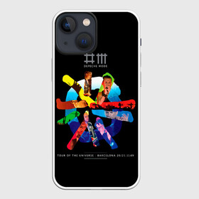 Чехол для iPhone 13 mini с принтом Tour of the Universe: Barcelona   Depeche Mode в Тюмени,  |  | depeche mode | альбом | альтернативный | вестник моды | группа | депеш мод | депешмод | дэйв гаан | индастриал | лица | лого | логотип | мартин гор | музыка | новая волна | портреты | рок | синти поп | черная