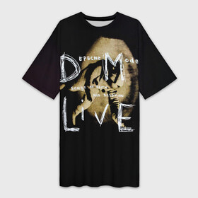 Платье-футболка 3D с принтом Songs of Faith and Devotion Live  Depeche Mode в Тюмени,  |  | depeche mode | альбом | альтернативный | вестник моды | группа | депеш мод | депешмод | дэйв гаан | индастриал | мартин гор | музыка | новая волна | рок | синти поп | электроник | энди флетчер