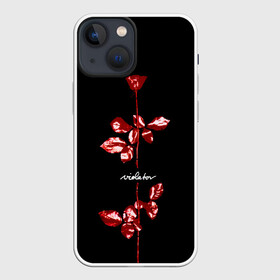 Чехол для iPhone 13 mini с принтом Violator   Depeche Mode в Тюмени,  |  | depeche mode | альбом | альтернативный | вестник моды | группа | депеш мод | депешмод | дэйв гаан | индастриал | красно   белая | мартин гор | музыка | новая волна | роза | рок | синти поп | черная