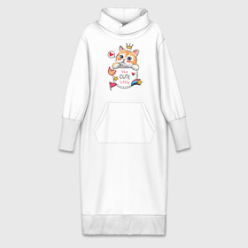 Платье удлиненное хлопок с принтом Котенок в кармане в Тюмени,  |  | cat | ангелочки | кот | котенок | котик | котята | кошечка | кошка