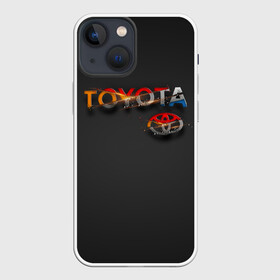 Чехол для iPhone 13 mini с принтом TOYOTA SHARDS в Тюмени,  |  | toyota | авто | автомобиль | логотип | машина | надпись | текстура | тоета