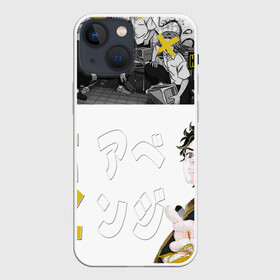 Чехол для iPhone 13 mini с принтом Плаксивый герой в Тюмени,  |  | hanagakitakemichi | tokyorevengers | иероглифы | манга | токийскиемстители | ханагаки