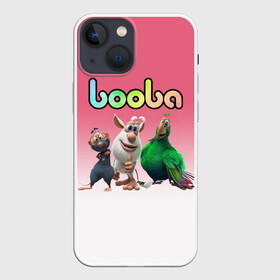 Чехол для iPhone 13 mini с принтом БУБА С ДРУЗЬЯМИ | BOOBA (Z) в Тюмени,  |  | baby | booba | buba | gnom | буба | гном | гномик | детям | для ребенка | мультик | ребенку