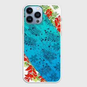 Чехол для iPhone 13 Pro Max с принтом ЛЕТНИЕ КРАСКИ | ТРОПИКИ   SUMMER   МОРЕ в Тюмени,  |  | holiday | paints | palmen | palms | pattern | sea | summer | sun | tropical | каникулы | краски | лето | листья | море | пальмы | паттерн | солнце | тропики