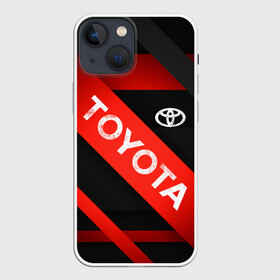 Чехол для iPhone 13 mini с принтом TOYOTA LINES в Тюмени,  |  | toyota | авто | автомобиль | логотип | машина | надпись | текстура | тоета | тойота