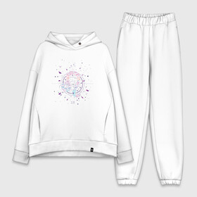 Женский костюм хлопок Oversize с принтом Floral Leo Лев из цветов в Тюмени,  |  | art | flower | flowers | geometric | gradient | lion | saturn | space | sun | арт | геометрия | гороскоп | градиент | графика | иллюстрация | космос | львы | минимализм | мистика | подарок львам | созвездие | созвездия | солнце | уран