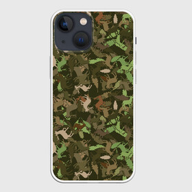 Чехол для iPhone 13 mini с принтом Лоси в дубовом лесу в Тюмени,  |  | hunter | hunting | дубовый лес | егерь | звери | капканы | лес | оружие | охота | охота на лося | охотник | ружьё