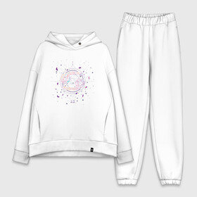 Женский костюм хлопок Oversize с принтом Floral Cancer Рак из цветов в Тюмени,  |  | art | flora | flower | flowers | geometric | gradient | moon | space | арт | геометрия | гороскоп | градиент | графика | иллюстрация | космос | луна | минимализм | мистика | мистицизм | подарок раку | созвездие | созвездия | флора