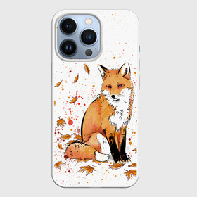Чехол для iPhone 13 Pro с принтом ЛИСА В ЛИСТЬЯХ   ОСЕННЕЕ НАСТРОЕНИЕ   FOX IN THE FOREST в Тюмени,  |  | autumn | forest | fox | животные | звери | лес | лиса | листья | музыка | ноты | осень | песни | природа