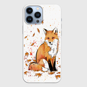 Чехол для iPhone 13 Pro Max с принтом ЛИСА В ЛИСТЬЯХ   ОСЕННЕЕ НАСТРОЕНИЕ   FOX IN THE FOREST в Тюмени,  |  | autumn | forest | fox | животные | звери | лес | лиса | листья | музыка | ноты | осень | песни | природа