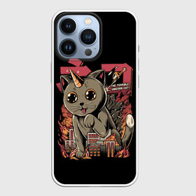 Чехол для iPhone 13 Pro с принтом АНИМЕ КОТ ЕДИНОРОЖЕК в Тюмени,  |  | anime | cat | city | japan | manga | unicorn | аниме | великан | город | единорог | звери | кот | котик | манга | милый | монстр | пушистый | япония