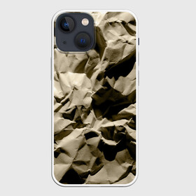 Чехол для iPhone 13 mini с принтом Мягкая мятая бумага в Тюмени,  |  | crumpled | gray | packaging | paper | soft | texture | wrinkled | бумага | мягкая | мятая | помятая | серая | текстура | упаковочная