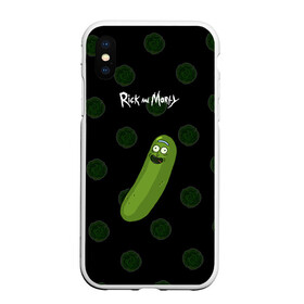 Чехол для iPhone XS Max матовый с принтом Rick Pickle в Тюмени, Силикон | Область печати: задняя сторона чехла, без боковых панелей | Тематика изображения на принте: morty | pickle | ram | randm | rick | rick and morty | злой морти | злой рик | морти | мультфильмы | огурец | портал рик и морти | рик | рик и морти | рик огурец | рик огурчик | сыендук