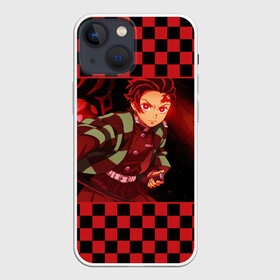 Чехол для iPhone 13 mini с принтом Тандзиро Камадо в Тюмени,  |  | anime | demon slayer | kimetsu no yaiba | tanjiro kamado | аниме | клинок | клинок рассекающий демонов | манга | рассекающий демонов | танджиро | тандзиро камадо