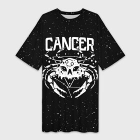 Платье-футболка 3D с принтом Dark Cancer в Тюмени,  |  | cancer | zodiac | астрология | гороскоп | гороскопы | зз | знаки зодиака | зодиак | рак