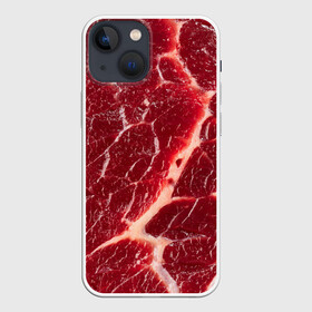 Чехол для iPhone 13 mini с принтом Мясо на Хэллоуин в Тюмени,  |  | cut | fabrics | fat | fibers | food | happy halloween | holiday | marble | meat | structure | veins | волокна | еда | жир | мраморное | мясо | праздник | прожилки | разрез | сало | структура | ткани | хэллоуин