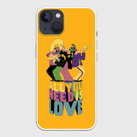 Чехол для iPhone 13 с принтом Всё что тебе нужно это любовь в Тюмени,  |  | alternative | beatles | music | rock | альтернатива | битлс | битлы | джон леннон | джордж харрисон | металл | музыка | пол маккартни | ринго старр | рок