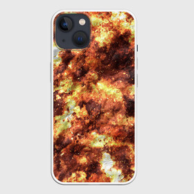 Чехол для iPhone 13 с принтом Кожаный камуфляж в Тюмени,  |  | burns | camouflage | dirty | disguise | leather | stains | грязные | камуфляж | кожа | маскировка | обгорелая | ожоги | пятна | разводы