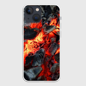 Чехол для iPhone 13 mini с принтом Древесные угли в Тюмени,  |  | ash | bonfire | coals | fire | heat | nature | smoldering | tourism | woody | древесные | жар | костер | огонь | пепел | природа | тлеющие | туризм | угли