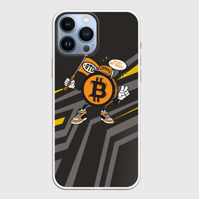 Чехол для iPhone 13 Pro Max с принтом BTC монета в Тюмени,  |  | Тематика изображения на принте: bitcoin | btc | альткоин | альты | биткоин | биток | бтс | бтц | крипта | криптовалюта