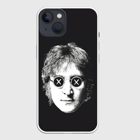 Чехол для iPhone 13 с принтом Ленон в очках в Тюмени,  |  | alternative | beatles | music | rock | альтернатива | битлс | битлы | джон леннон | джордж харрисон | музыка | пол маккартни | ринго старр | рок