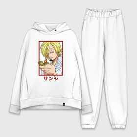 Женский костюм хлопок Oversize с принтом Санджи закуривает в Тюмени,  |  | one pice | one piece | sanji | vinsmoke sanji | ван пис | винсмок | винсмоук | санджи | санжи | уан пис