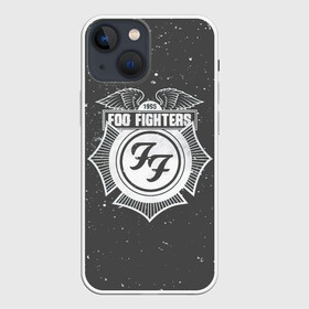 Чехол для iPhone 13 mini с принтом Foo Fighters 1995 FF в Тюмени,  |  | ff | foo fighters | альтернативный | группа | дэйв грол | крис шифлетт | логотипа | метал | музыка | надпись | нэйт мендел | постгранж | пэт смир | рок | серая | тейлор хокинс | фу файтерс | фф | хард | хардрок